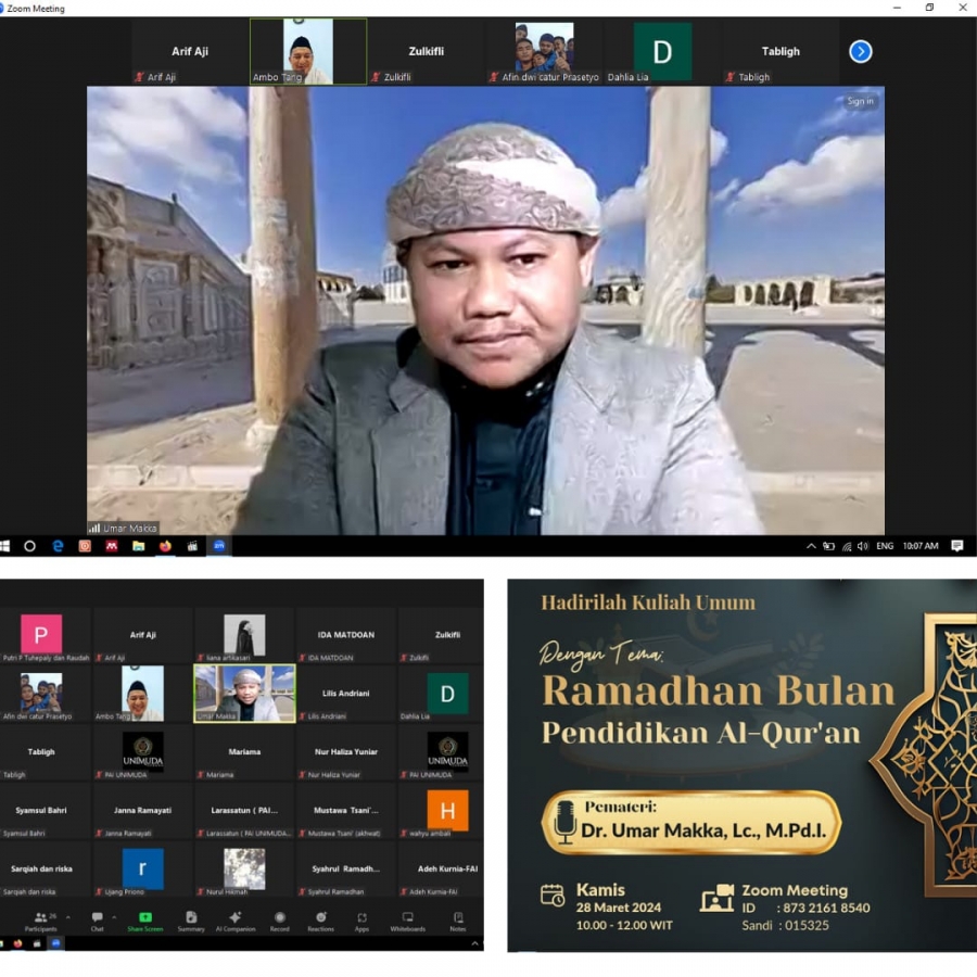 Kuliah Umum : Ramadhan Bulan Pendidikan Al-Qur'an