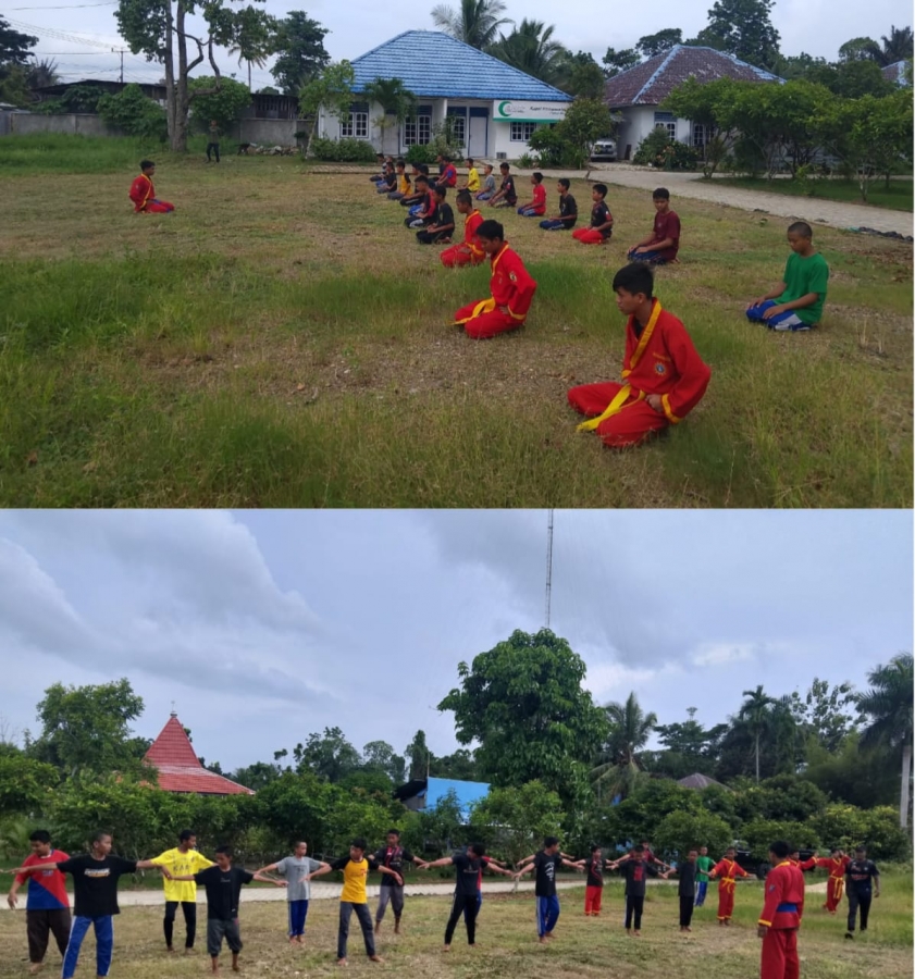 Latihan Perdana Tapak Suci Putera Muhammadiyah MTS Muhammadiyah Aimas oleh Mahasiswa PAI Unimuda Sorong