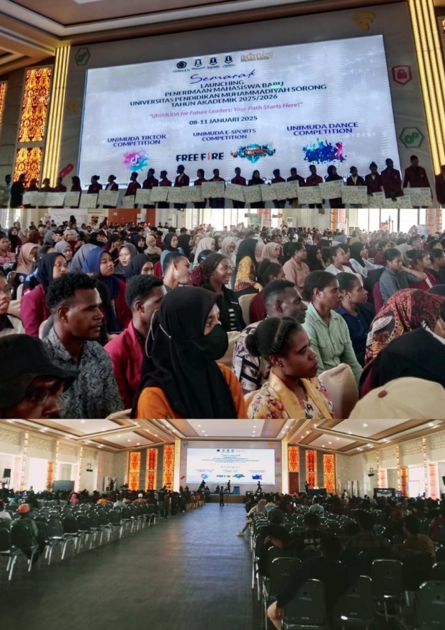 Mahasiswa KIP Prodi Pendidikan Agama Islam UNIMUDA Sorong Meramaikan Launching Penerimaan Mahasiswa Baru