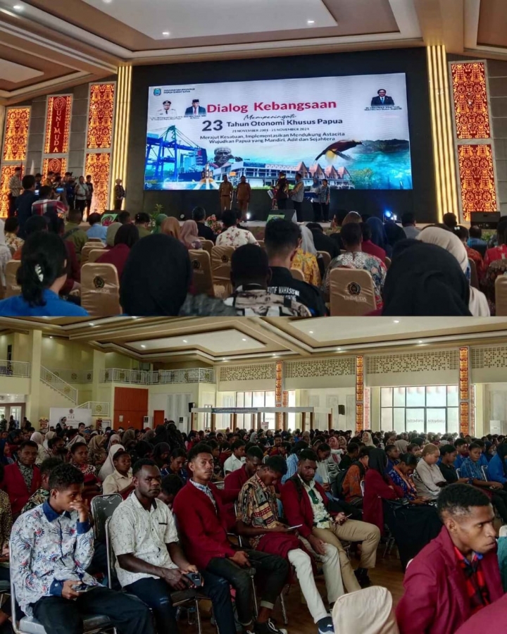 Mahasiswa PAI UNIMUDA Sorong Ikuti Dialog Kebangsaan dalam rangka HUT ke-23 Otsus Papua