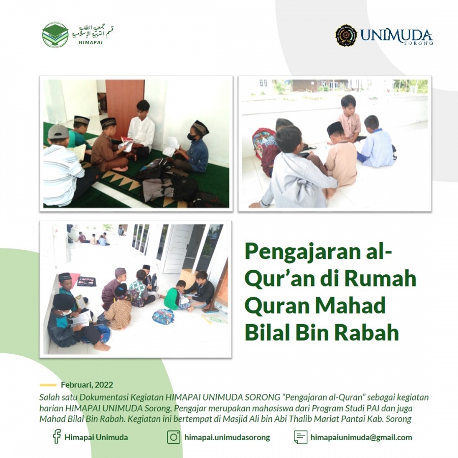 Pengajaran Al-Quran oleh Mahasiswa PAI