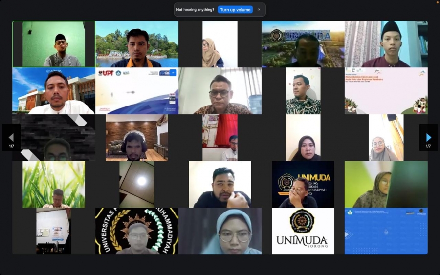 Universitas Pendidikan Muhammadiyah (UNIMUDA) Sorong menggelar aple secara virual melalui Zoom Meeting